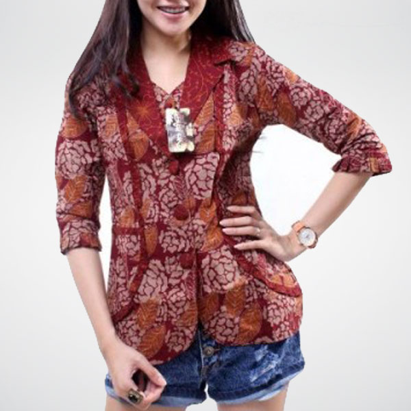  Contoh  Model  Baju  Batik Kantor  Modern Pro Indonesian Blogger